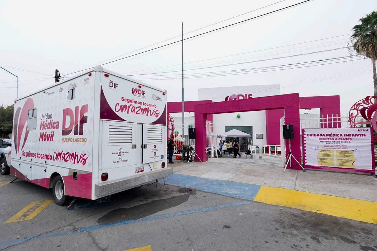 Unidad Mdica Mvil del DIF Nuevo Laredo en brigada infantil