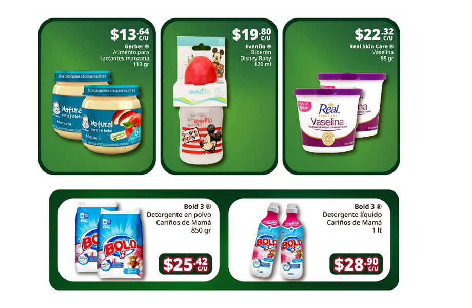 Descuentos en productos infantiles y de limpieza en SuperISSSTE Nuevo Laredo