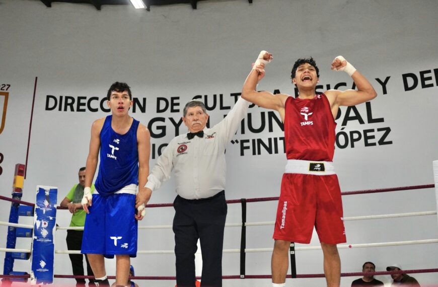 Participan jóvenes pugilistas en selectivo de box para representar a Nuevo Laredo