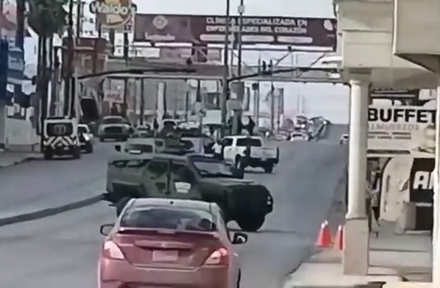 Moviliza objeto sospechoso a fuerzas federales en Reynosa, previo a visita de Sheinbaum