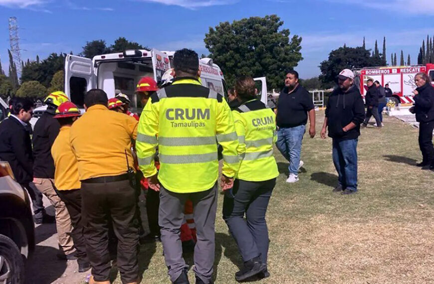 Explosión de pirotecnia deja 10 lesionados durante entierro en un panteón de Ciudad Victoria