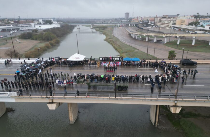 Todo listo para la ceremonia del Abrazo Internacional por el natalicio de George Washington