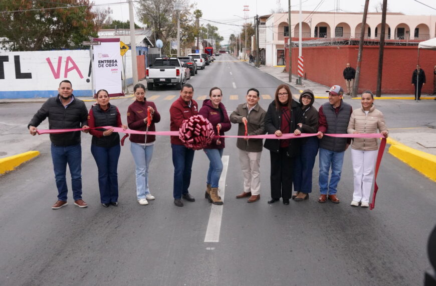 Transforma gobierno municipal el Centro de Nuevo Laredo con obras de infraestructura vial
