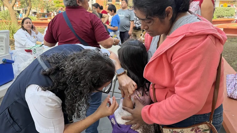 Implementan cerco de 25 manzanas alrededor de casos los sospechosos de sarampión en Tamaulipas