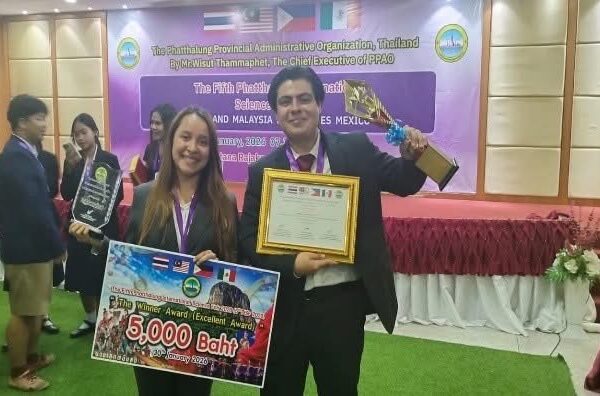 Ganan estudiantes de Tamaulipas primer lugar en Feria Internacional de Ciencias en Tailandia