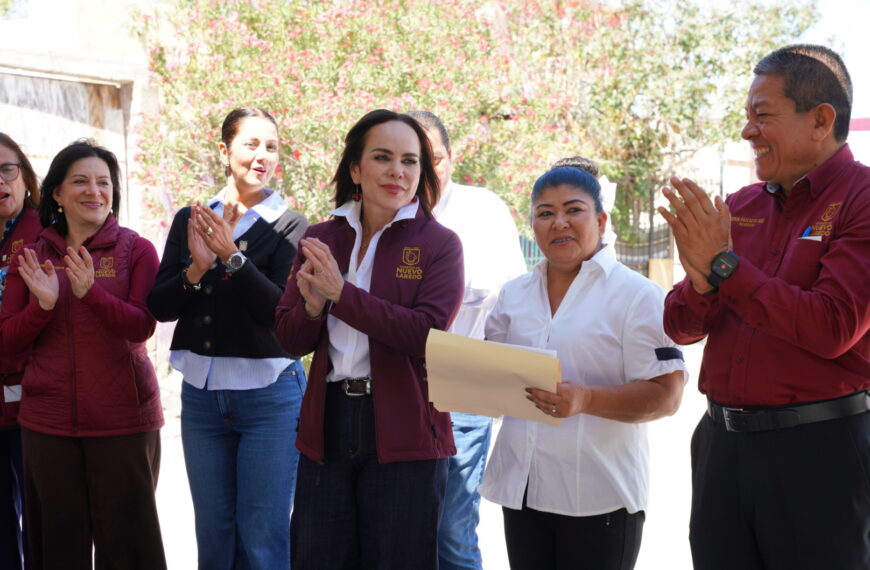 Avanza transformación urbana al poniente de Nuevo Laredo; entrega alcaldesa obras de repavimentación