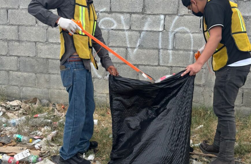 Realiza gobierno municipal jornada de limpieza en Lomas del Río en el marco del Día Mundial de la Naturaleza
