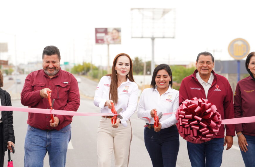 Transforma gobierno municipal entrada principal a Nuevo Laredo con obras de infraestructura vial