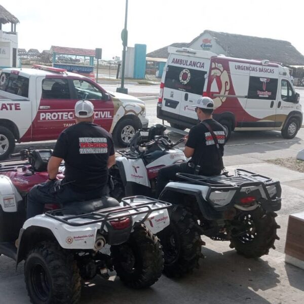 Despliegan rescatistas en puntos turísticos para los visitantes de Tamaulipas