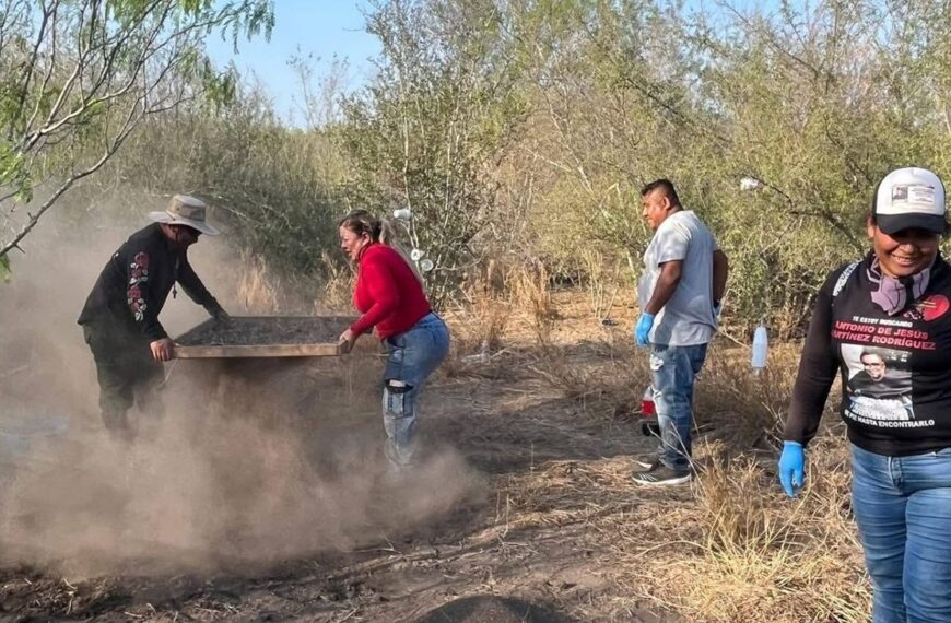 Colectivo de buscadores localizan restos humanos en la zona sur de Reynosa